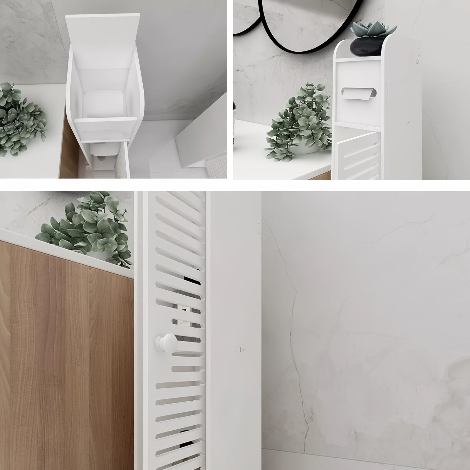 Badezimmerschrank, Weiß für Badezimmer – Detailansicht 4