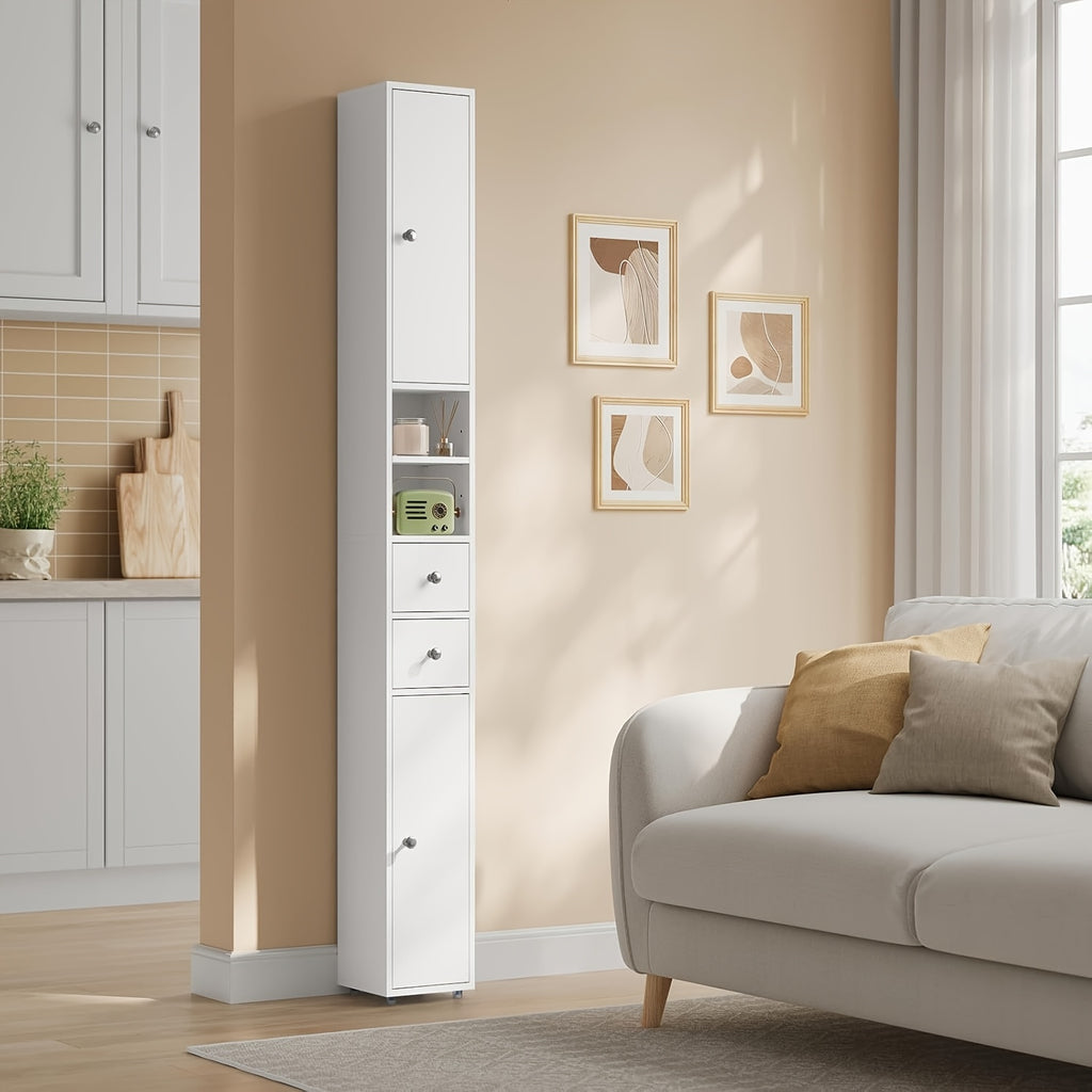 Badezimmerschrank, Weiß für Gäste-WC und Badezimmer – Detailansicht 3