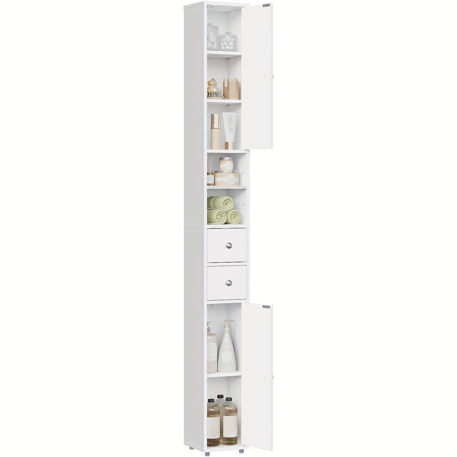 Badezimmerschrank, Weiß für Gäste-WC und Badezimmer – Detailansicht 4