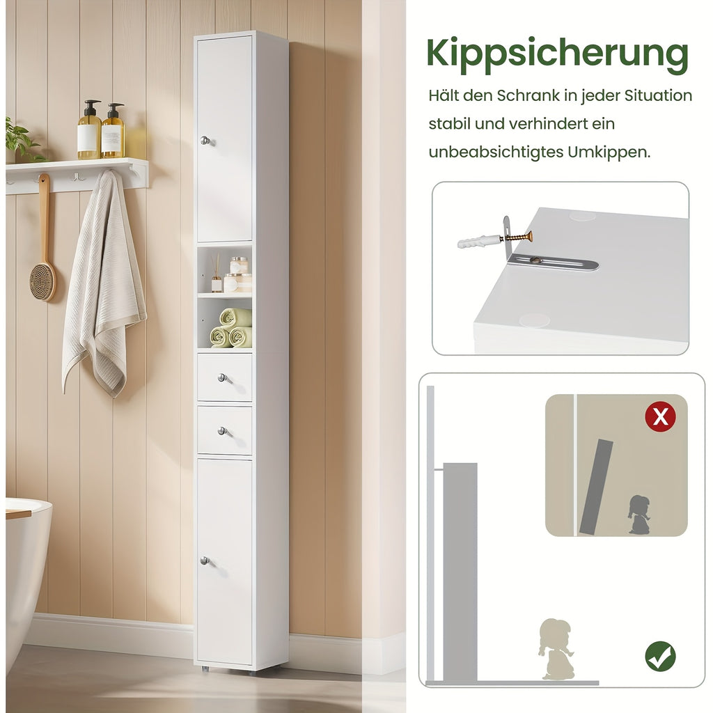 Badezimmerschrank, Weiß für Gäste-WC und Badezimmer – Detailansicht 7
