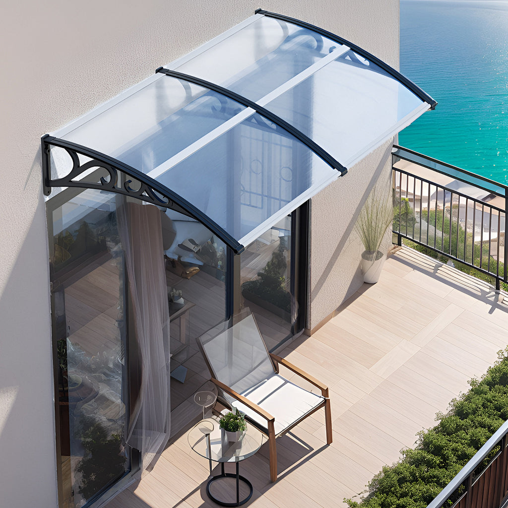 Balkonmarkise, 200x100cm/78,74 × 39,37 Zoll für Garten und Balkon – Detailansicht 3
