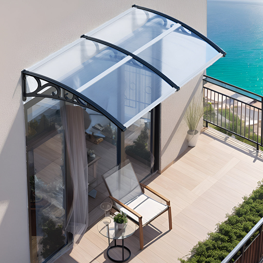 Balkonmarkise, 200x100cm/78,74 × 39,37 Zoll für Garten und Balkon – Detailansicht 3