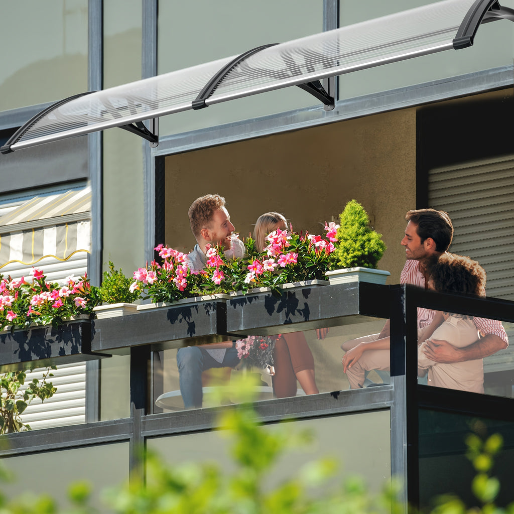 Balkonmarkise, 300×100cm für Garten und Balkon – Detailansicht 8
