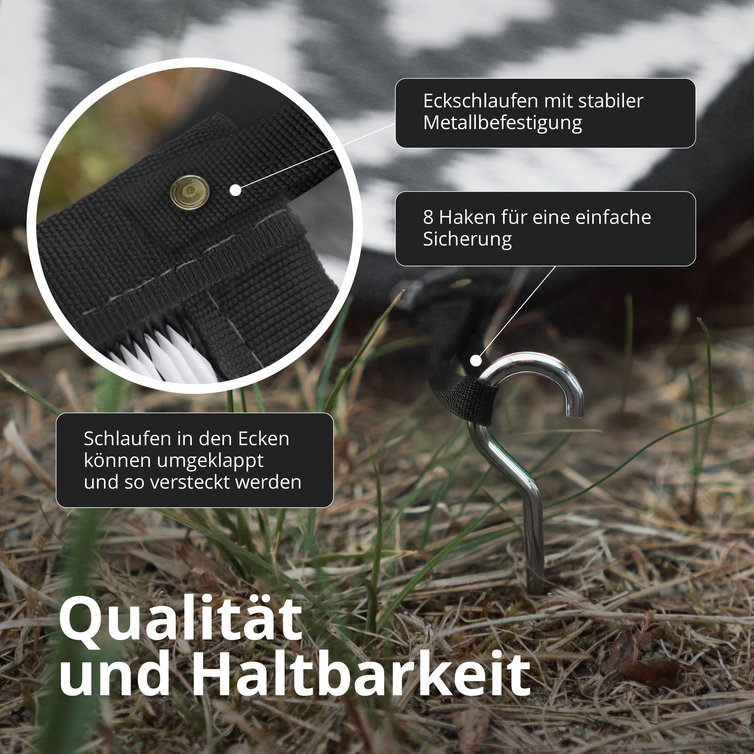 Balkonmarkise, Kunststoff für Garten und Balkon – Detailansicht 10