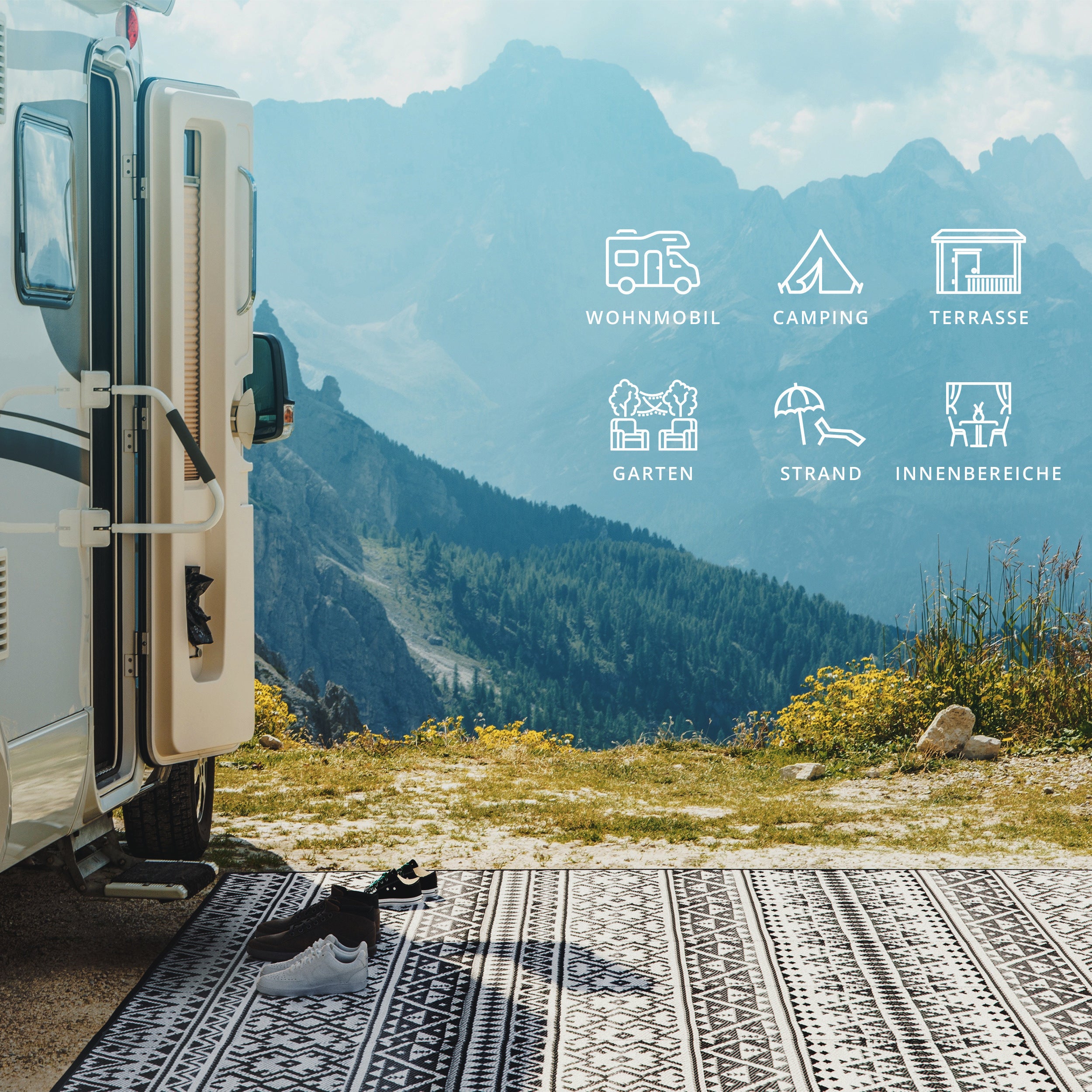 Balkonmarkise, Kunststoff für Garten und Balkon – Detailansicht 13