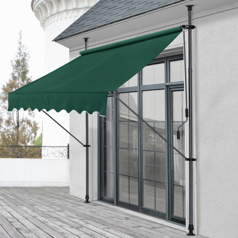 Balkonmarkise, Mittelgrau für Garten und Balkon – Detailansicht 42