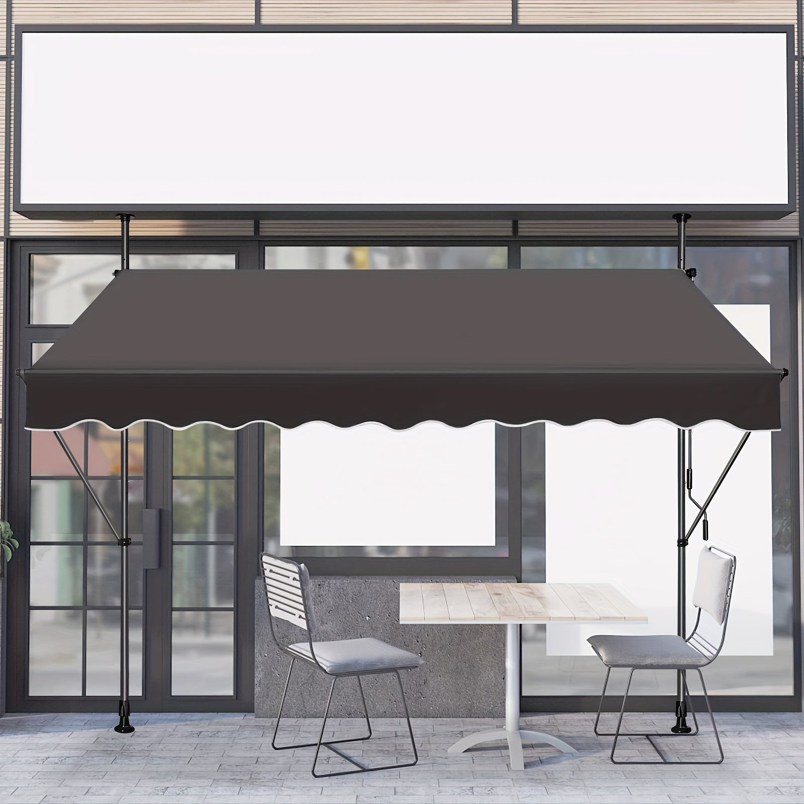 Balkonmarkise, verstellbar für Garten und Balkon – Detailansicht 2