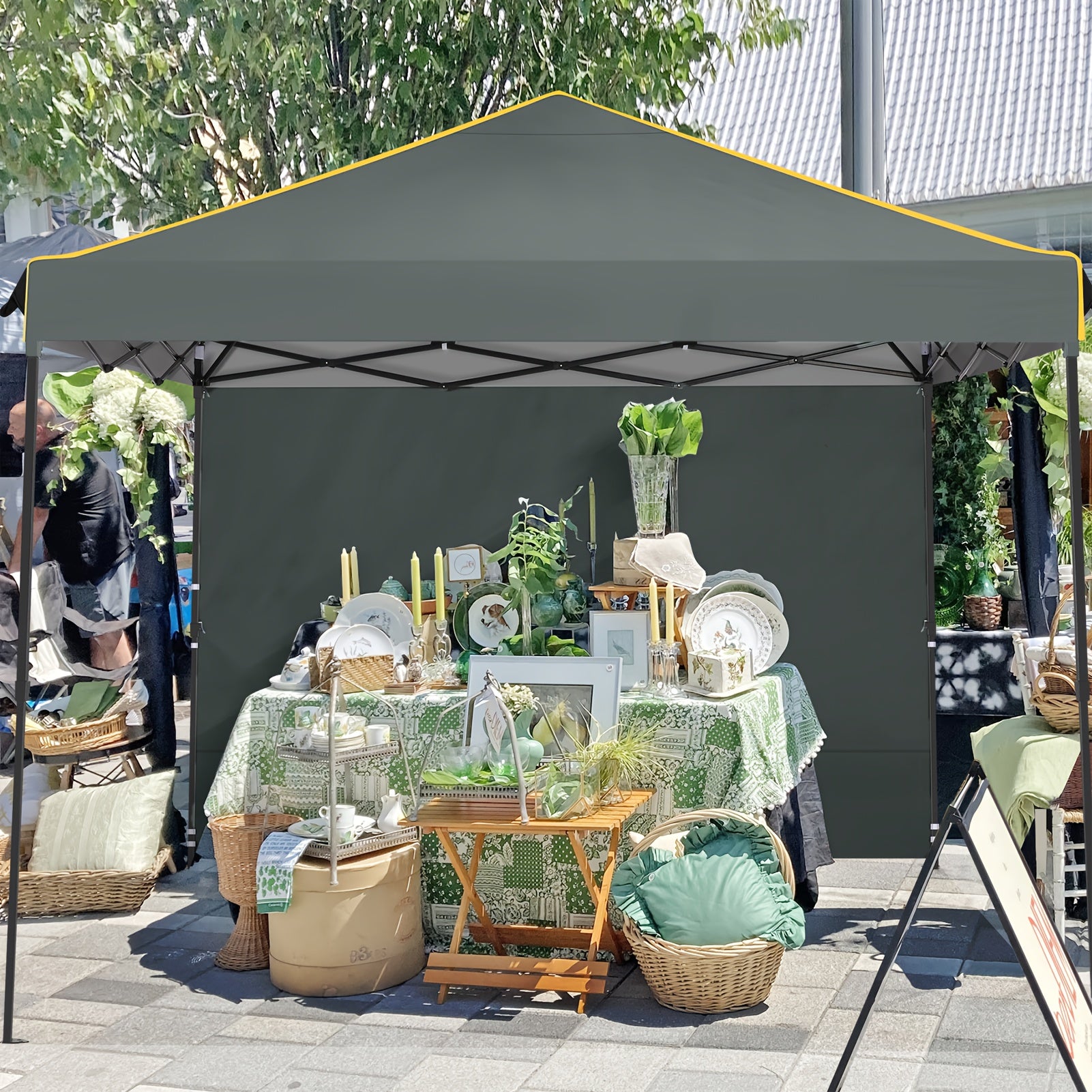 Balkonmarkise, Weiß für Balkon – Hauptansicht