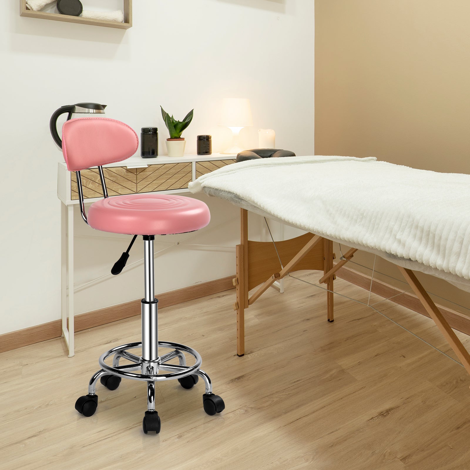 Barhocker, 360° drehbar für Alltag und Wohnbereich – Detailansicht 6