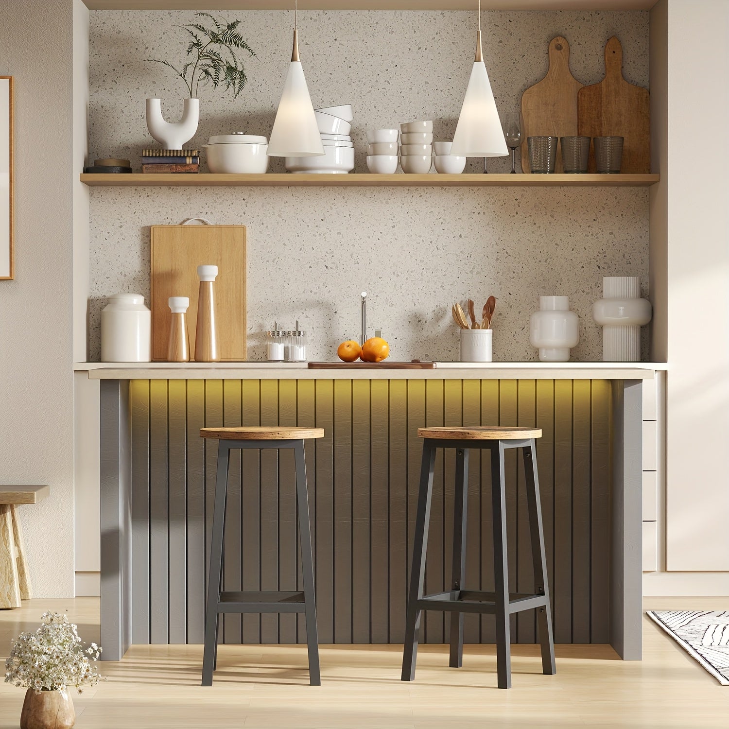 Barhocker, 65 cm für Wohnbereich und Alltag – Detailansicht 3