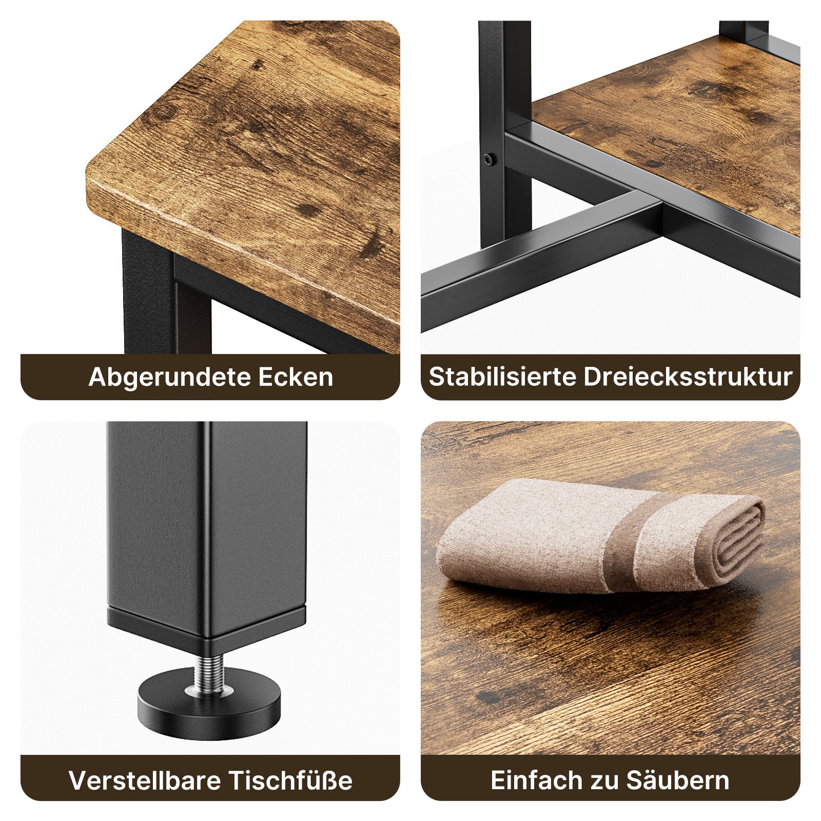 Barhocker, Metall für Wohnbereich und Alltag – Detailansicht 5