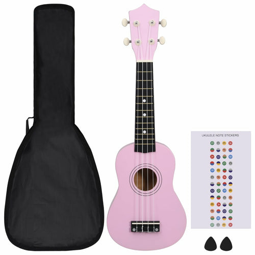 Basswood Sopran-Ukulele-Set, 53.34 cm für Musikinstrument Saiteninstrument und Alltag – Detailansicht 2