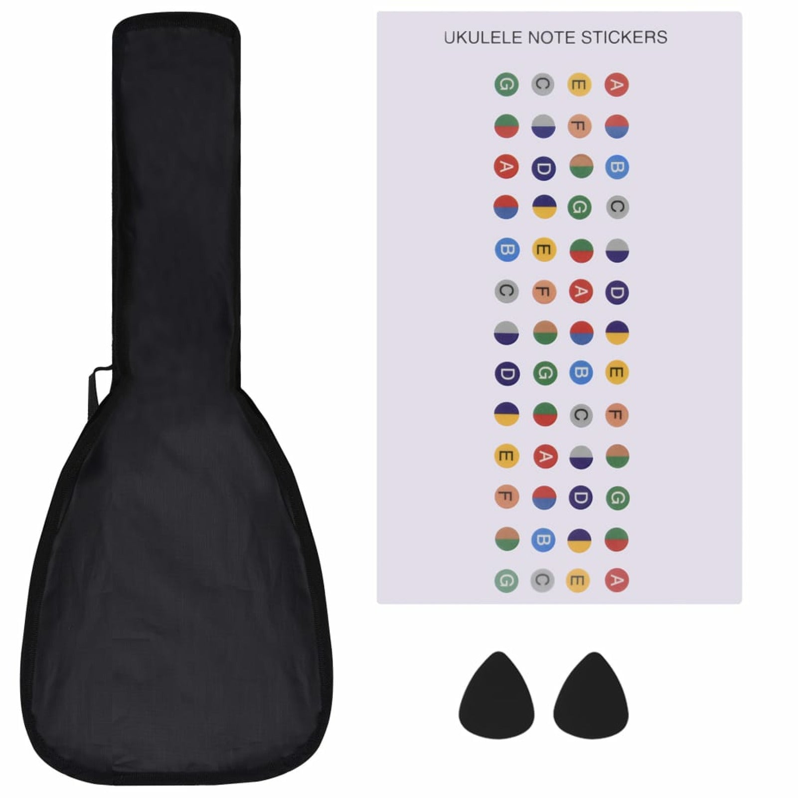 Basswood Sopran-Ukulele-Set, 53.34 cm für Musikinstrument Saiteninstrument und Alltag – Detailansicht 8