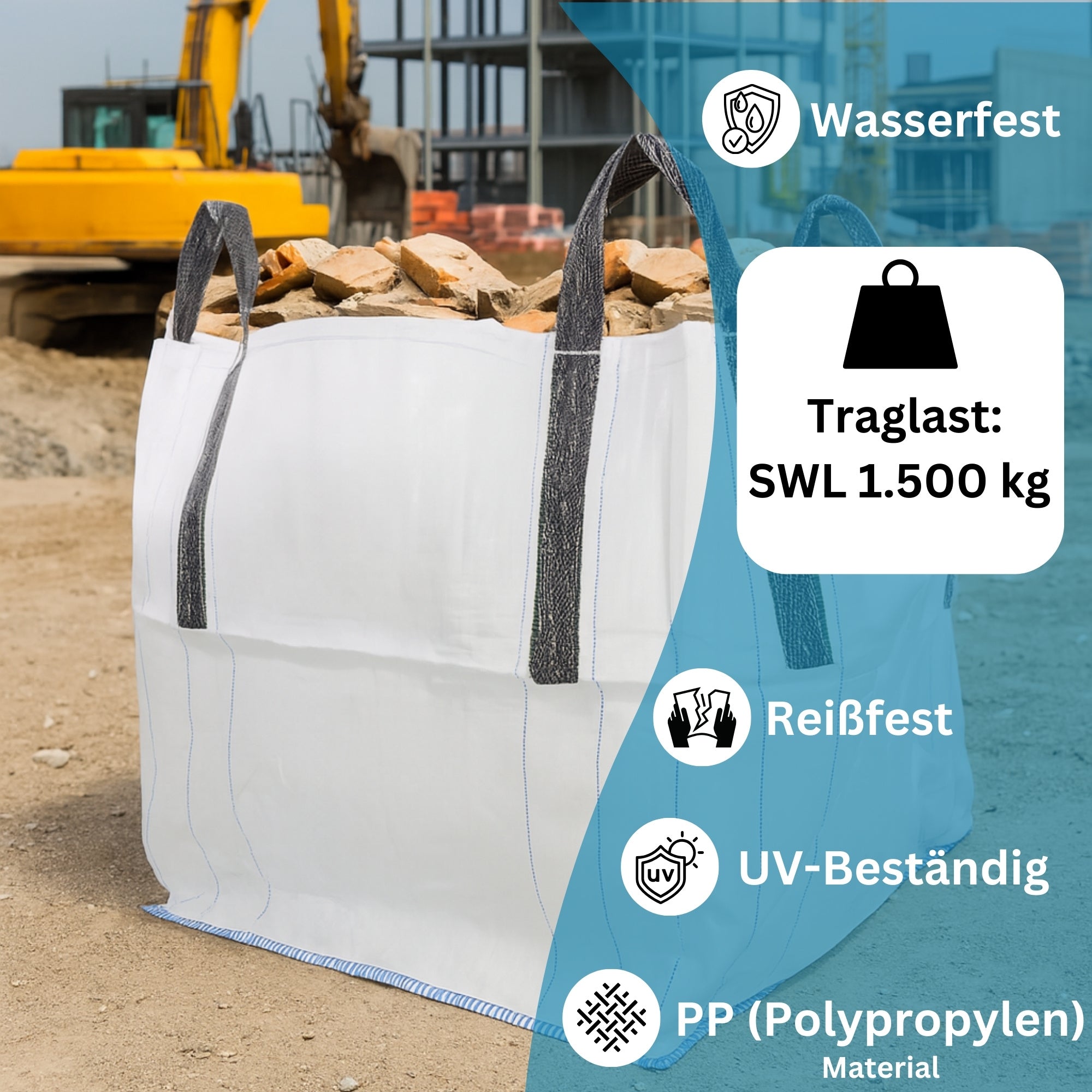 Baugewerbe, 1.500kg für Garten und Terrasse – Detailansicht 3