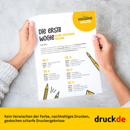 ONE Druckerpapier & Kopierpapier DIN A4 weiß - 2.500 Blatt - für Laser- & Tintenstrahldrucker, Büro Home Office - by Printbrothers (1 Karton | 2.500 Blatt)
