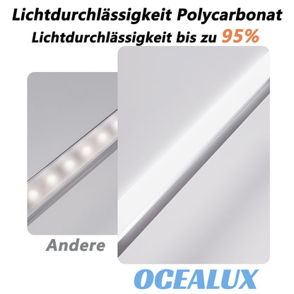 10 Stücke 1m Lichtkanäle aus Aluminiumlegierung, sSchiene Leiste Profile für LED-Lichtstreifen für moderne Häuser und Büros