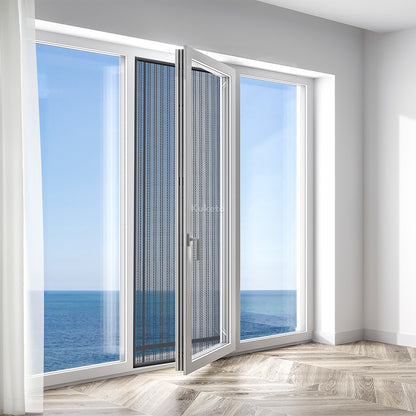 Kuketo – Magnetisches Moskitonetz in mehreren Größen für Balkontüren und Fenster – Insektenschutzgitter mit automatischem Verschluss – Breitenoptionen 80–160 cm – Länge 210/220 cm – Verschiedene Farben – Für Haus, Wohnung und Balkon – Schutz gegen Fliegen