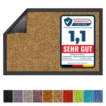 Schmutzfangmatte – Testsieger Preis-Leistung (Note 1,1) – Fußmatte für Innen & Außen – Robuster Türvorleger in vielen Größen und Varianten