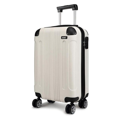 55x35x20cm Boarding-Koffer Hartschale ABS Reisetrolley Kabinengepäck Handgepäckkoffer Handgepäck 33L Black Friday Thanksgiving Day Weihnachtsgeschenk