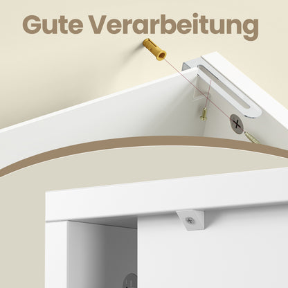 Waschbeckenunterschrank,Badschrank, 30 x 70 x 64 cm, wolkenweiß, 3 große Schubladen, Badezimmerschrank, 2 Fächer hinter der Tür, Badezimmer-Unterschrank mit Füßen