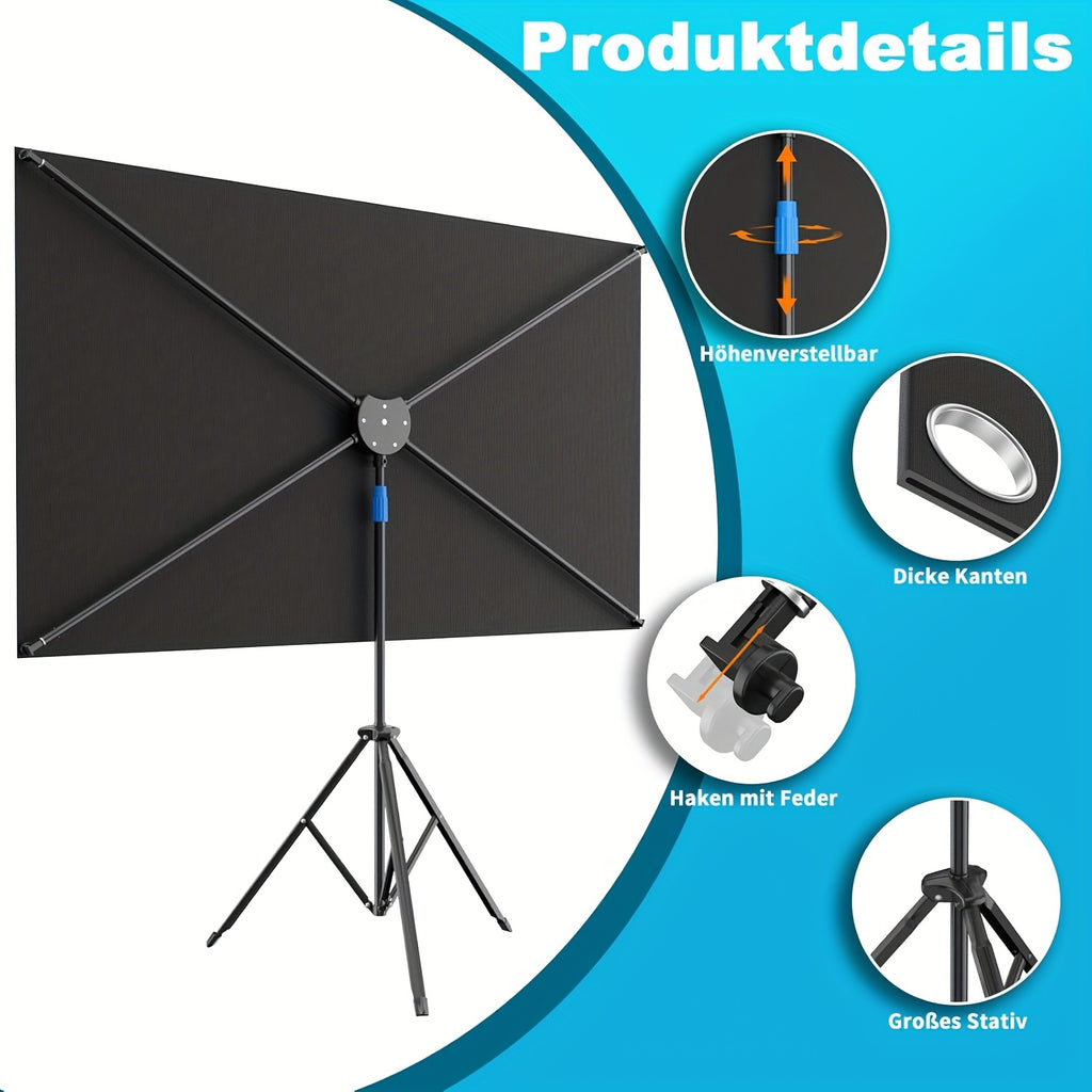 Beamerprojektorleinwand, 203,2 cm für Büro und Homeoffice – Detailansicht 6