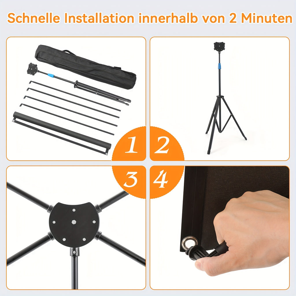 Beamerprojektorleinwand, 203,2 cm für Büro und Homeoffice – Detailansicht 8