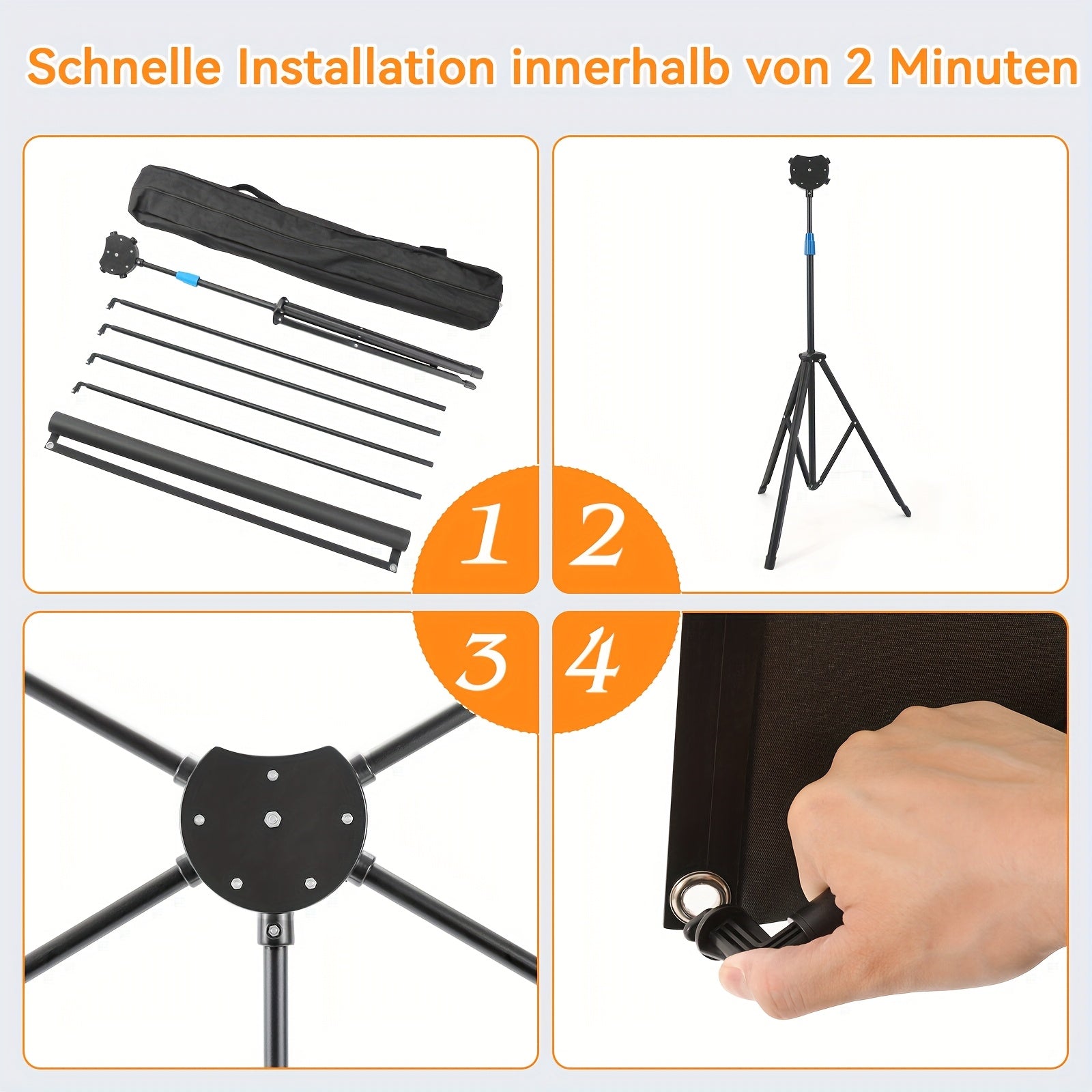 Beamerprojektorleinwand, 203,2 cm für Büro und Homeoffice – Detailansicht 8