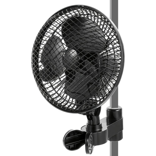 Gewächshaus Ventilator Klemmventilator Pflanzlager Zelt Multi-Geschwindigkeit Automatischer Drehventilator Schwarz