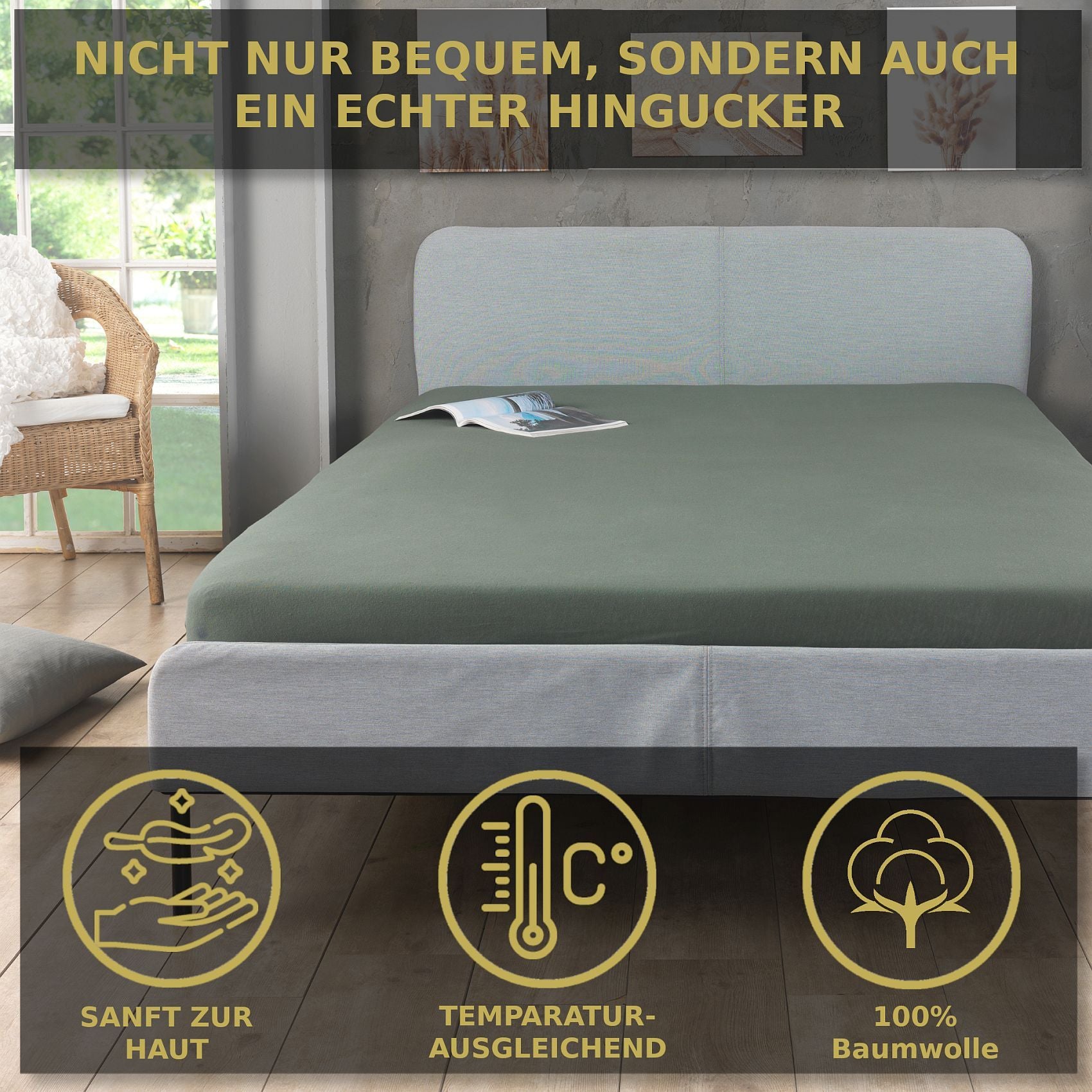 Bettbezug-Set, Bordeaux für Schlafzimmer – Detailansicht 2