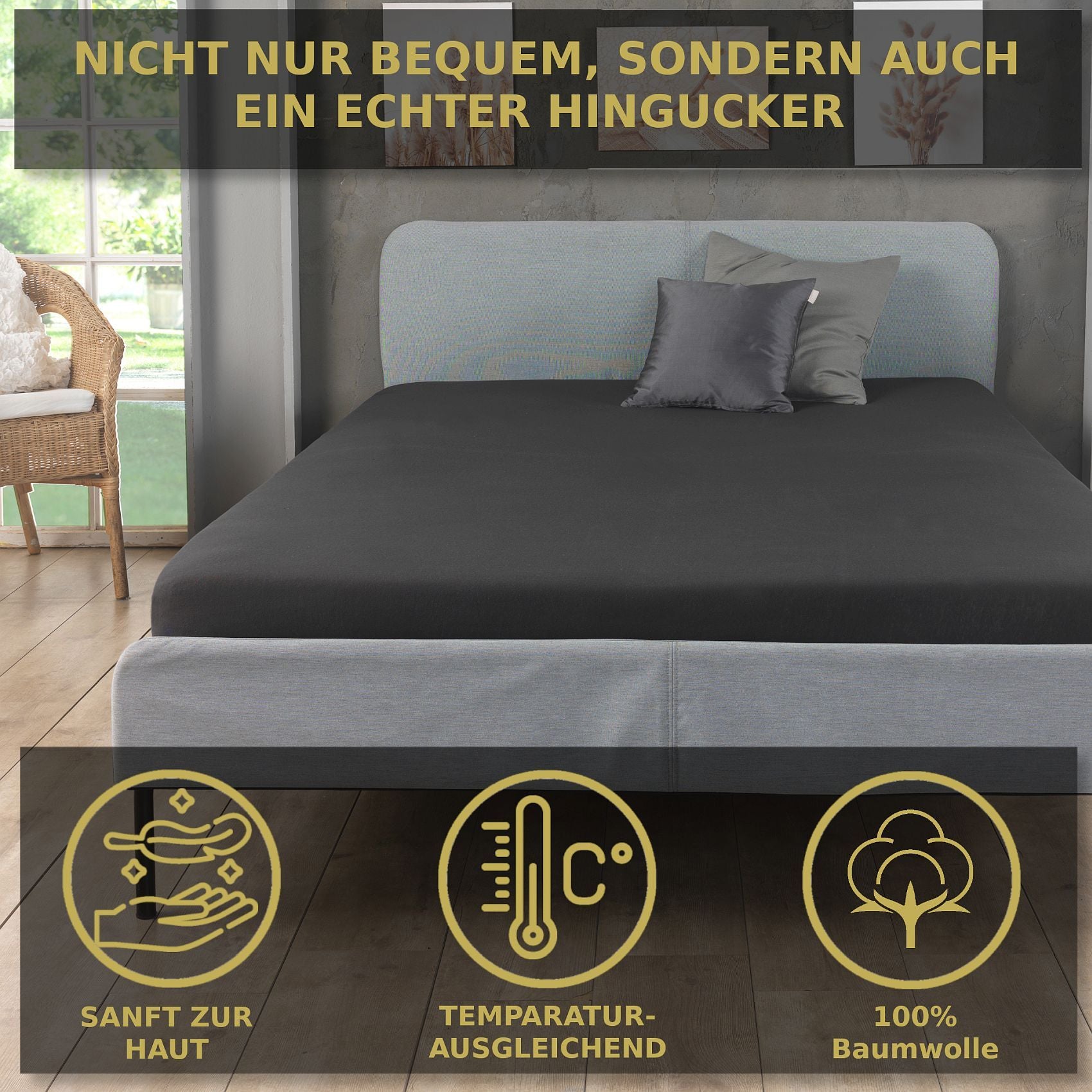 Bettbezug-Set, Bordeaux für Schlafzimmer – Detailansicht 21