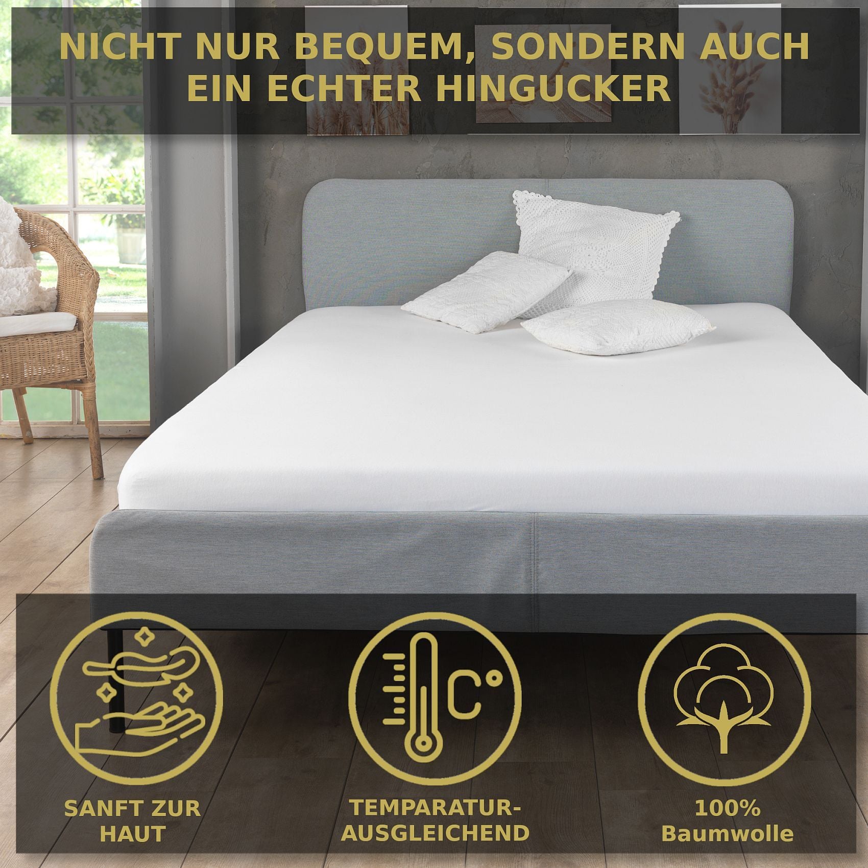 Bettbezug-Set, Bordeaux für Schlafzimmer – Detailansicht 26