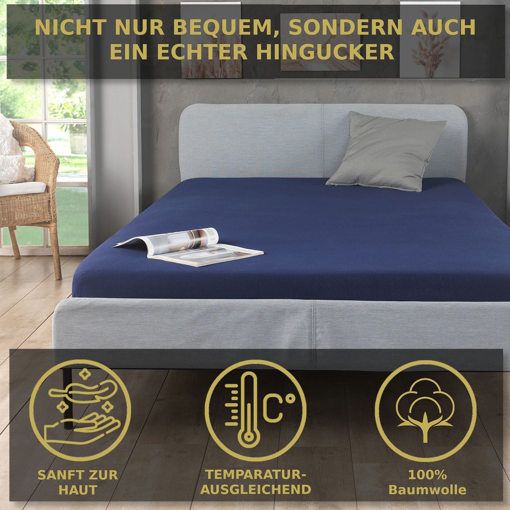 Bettbezug-Set, Bordeaux für Schlafzimmer – Detailansicht 41
