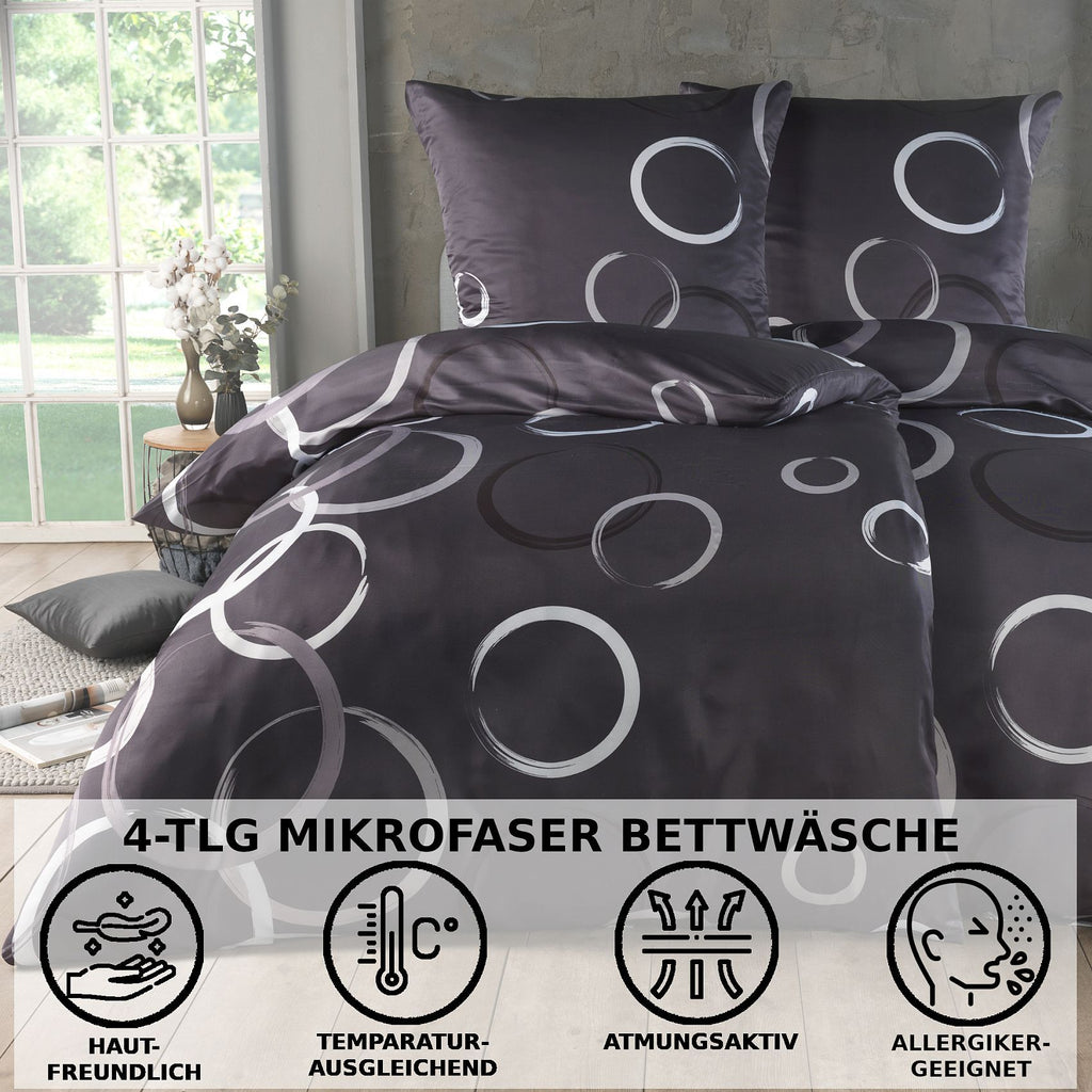 Bettbezug-Set, GRAUE-BOX für Schlafzimmer – Detailansicht 9