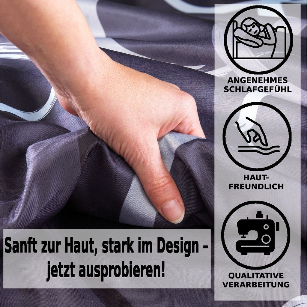 Bettbezug-Set, GRAUE-BOX für Schlafzimmer – Detailansicht 11