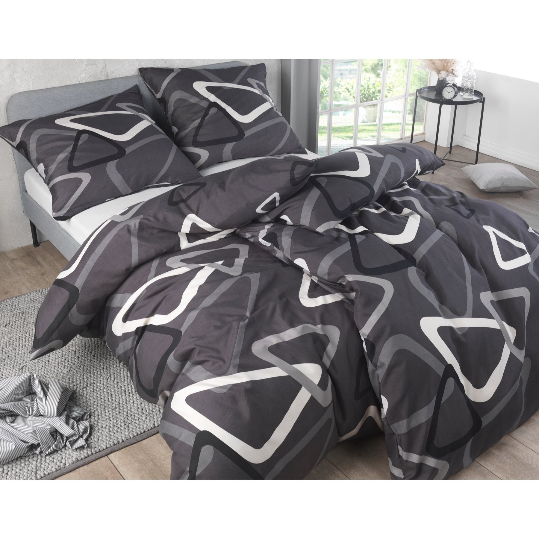Bettbezug-Set, GRAUE-BOX für Schlafzimmer – Detailansicht 13