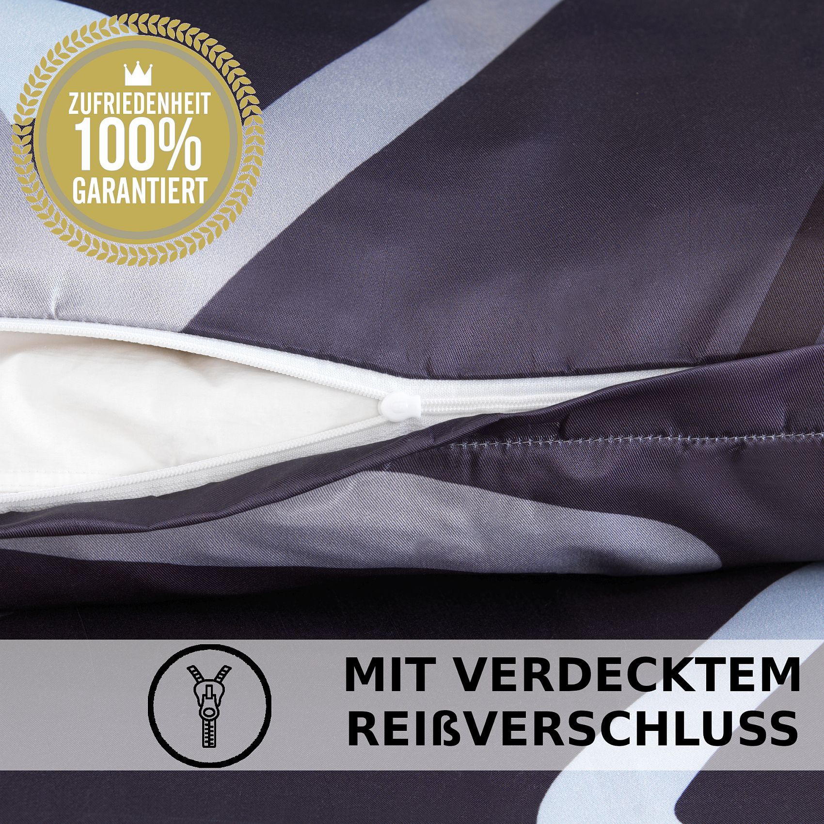 Bettbezug-Set, GRAUE-BOX für Schlafzimmer – Detailansicht 15