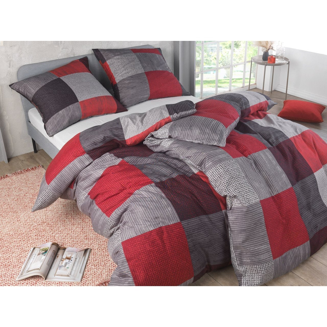 Bettbezug-Set, GRAUE-BOX für Schlafzimmer – Detailansicht 19