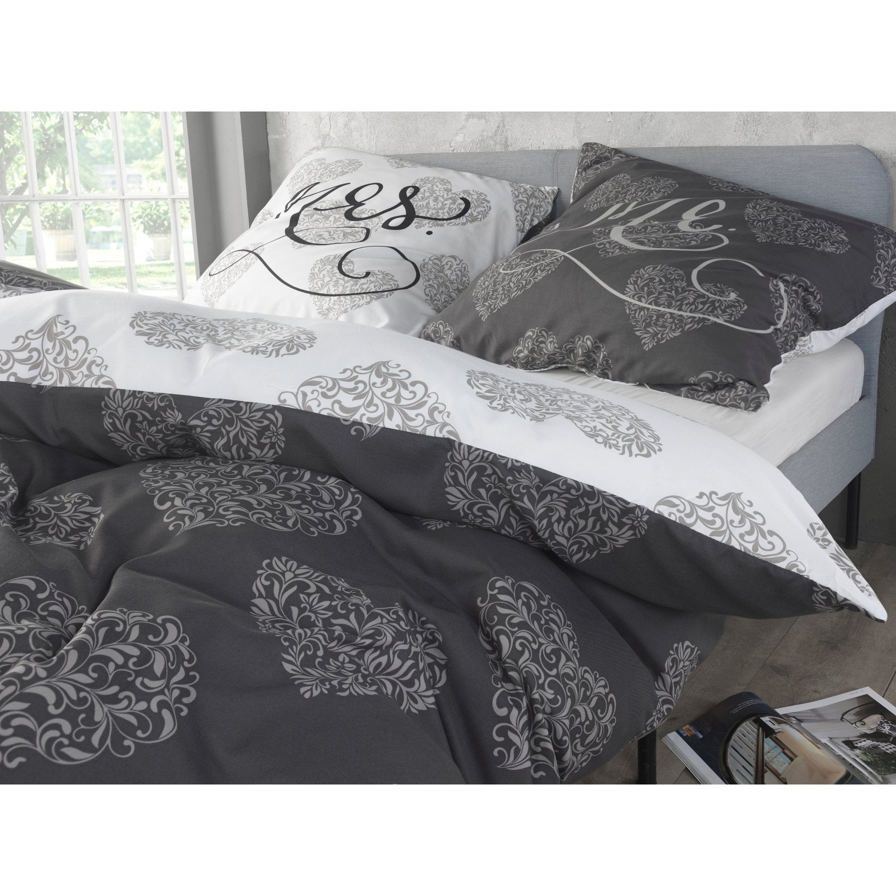 Bettbezug-Set, GRAUE-BOX für Schlafzimmer – Detailansicht 26