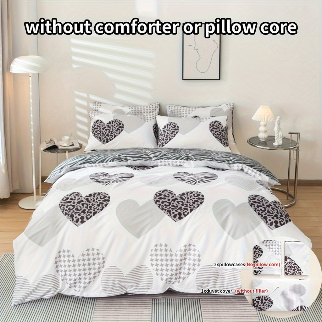 Bettbezug-Set, Liebe Leopardenmuster für Schlafzimmer und Bett – Detailansicht 3