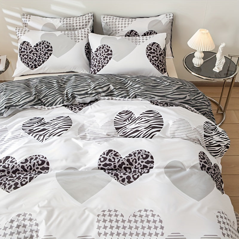 Bettbezug-Set, Liebe Leopardenmuster für Schlafzimmer und Bett – Detailansicht 4