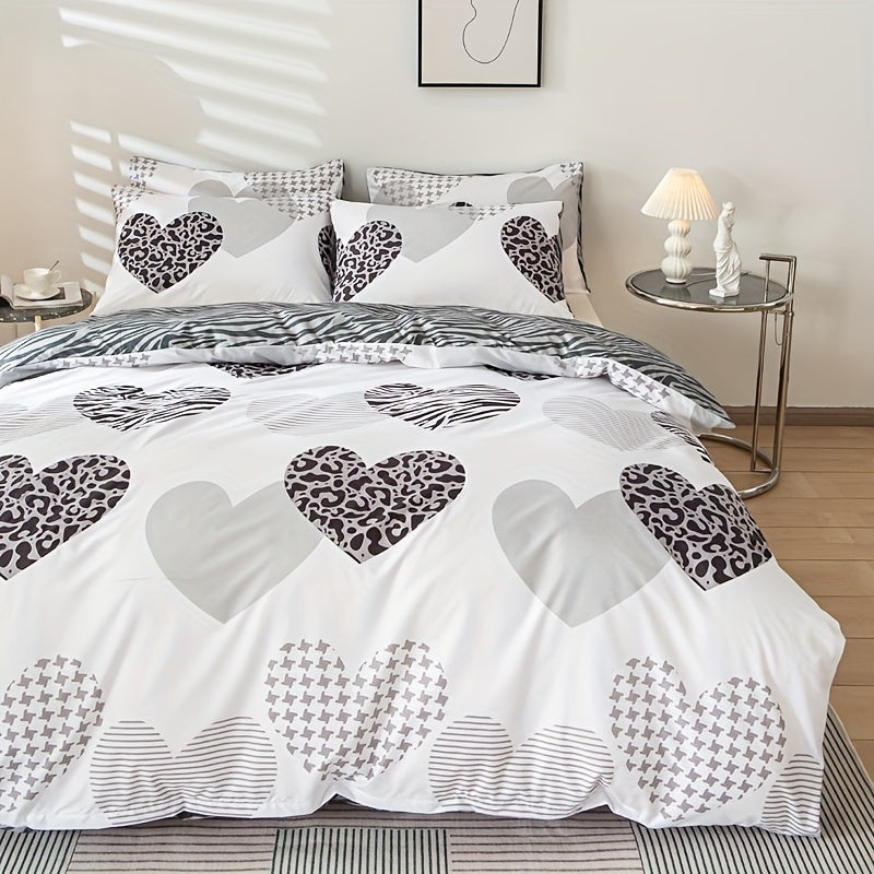 Bettbezug-Set, Liebe Leopardenmuster für Schlafzimmer und Bett – Detailansicht 5