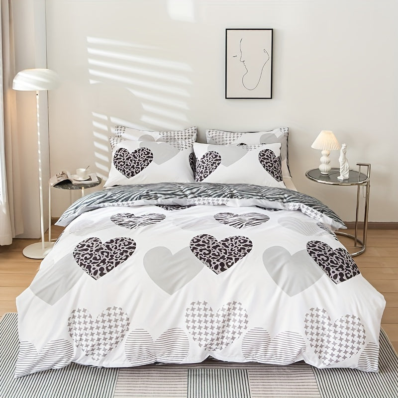 Bettbezug-Set, Liebe Leopardenmuster für Schlafzimmer und Bett – Detailansicht 7