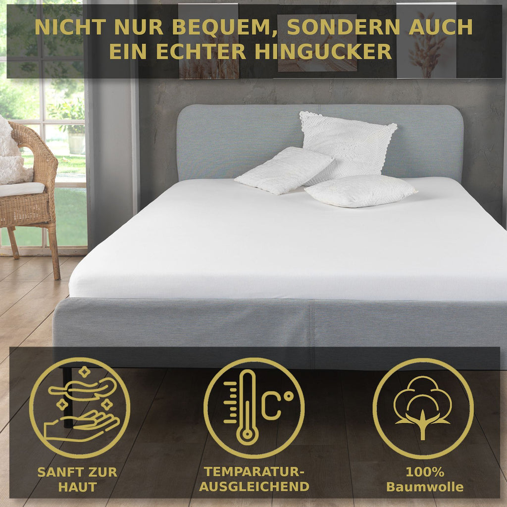 Bettbezug-Set, Weiß für Bett und Schlafzimmer – Detailansicht 26