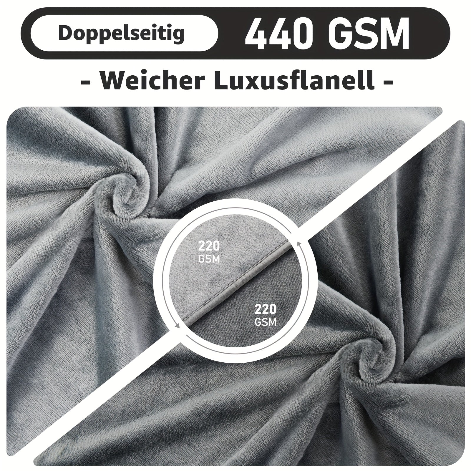 Bettdecke, 229cm für Schlafzimmer und Bett – Detailansicht 5