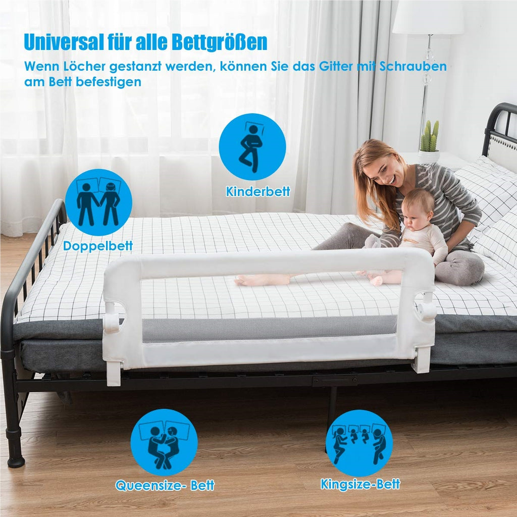 Bettgitter klappbar, faltbar für Schlafzimmer und Bett – Detailansicht 3