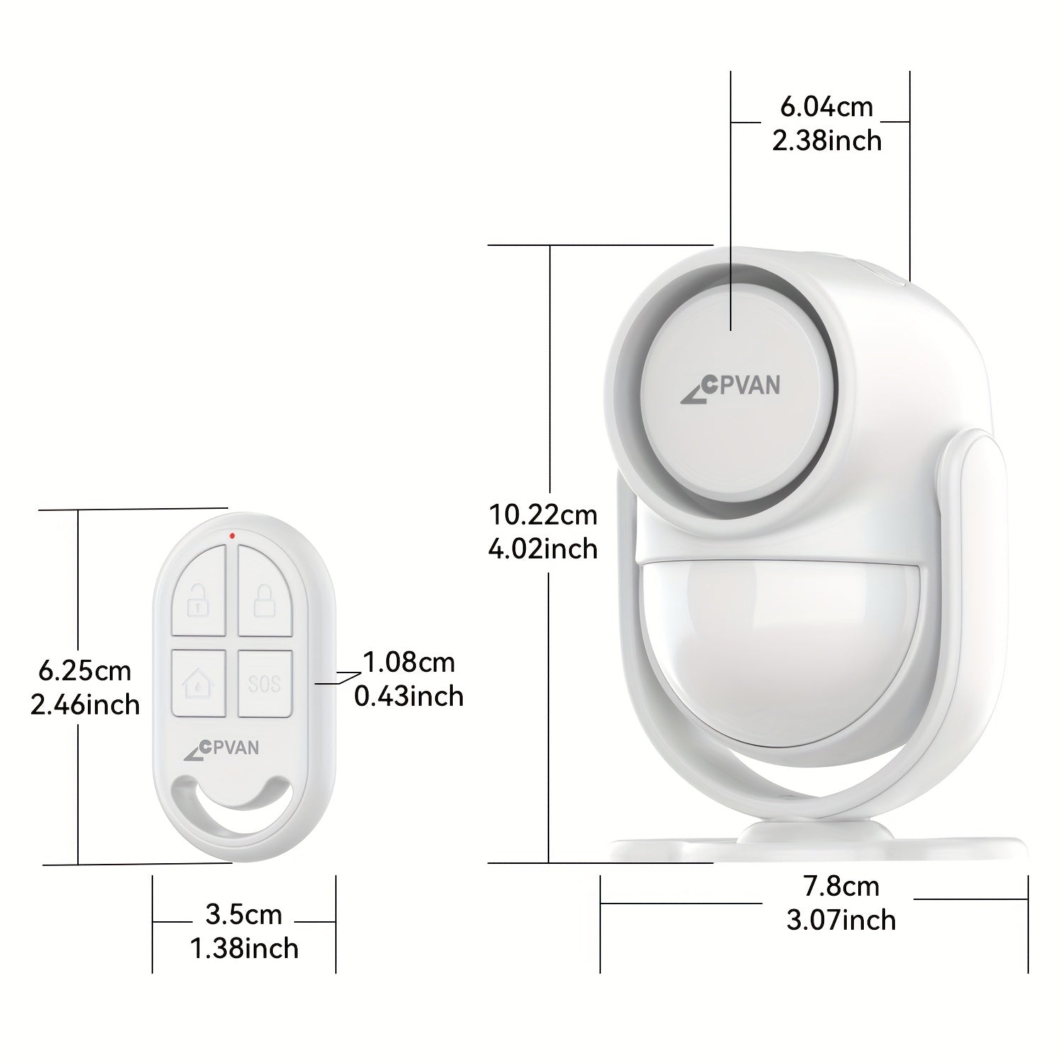 Bewegungsmelder-Alarmsystem, Satz B für Schlafzimmer und Bett – Detailansicht 5