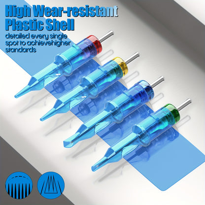 POSEIDON Komplettes Rotierendes Tattoo Maschinen Set mit Digitalanzeige & 1200mAh Akku - Kabellose Drahtlose Tattoo Maschine mit 20 Nadeln & Patronen Komplettes Tattoo Kit 11 Farben Tattoo Farben Tattoo Zubehör für Anfänger