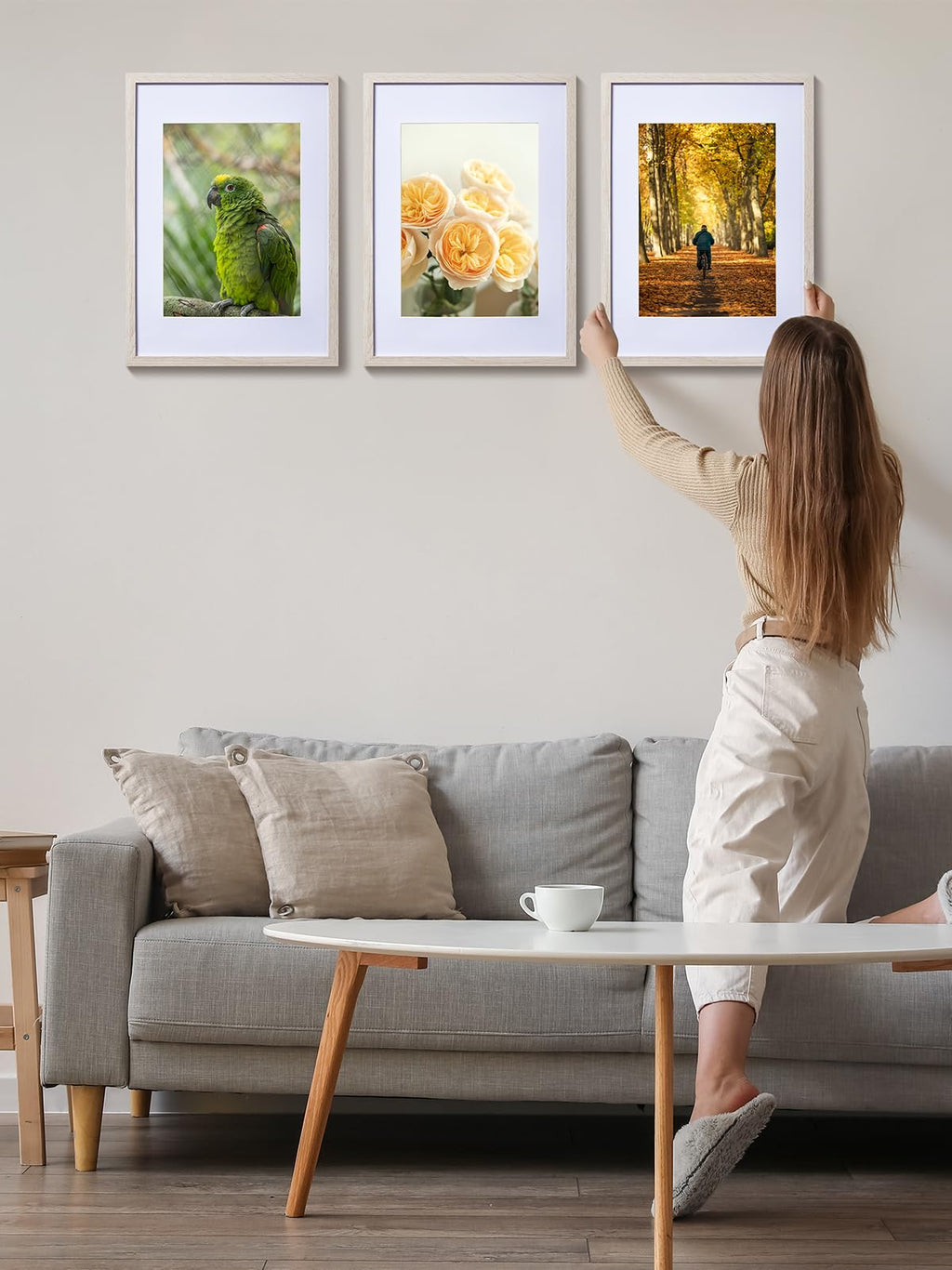 Bilderrahmen, Holz für Fotos und Kinderzeichnungen – Detailansicht 13