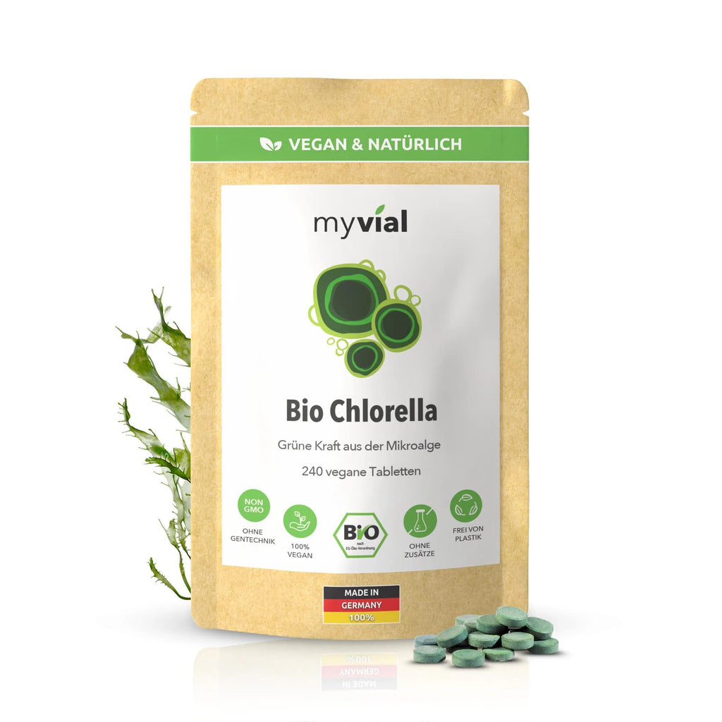 Bio Chlorella Tabletten hochdosiert, 240 Stück für Zuhause und Alltag – Hauptansicht