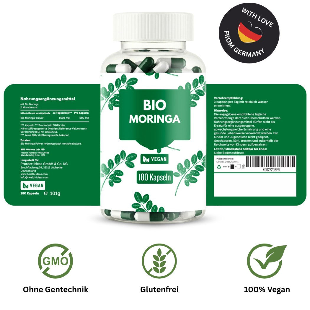 Bio Moringa Kapseln hochdosiert, 1 für Haustiere und Zuhause – Detailansicht 4